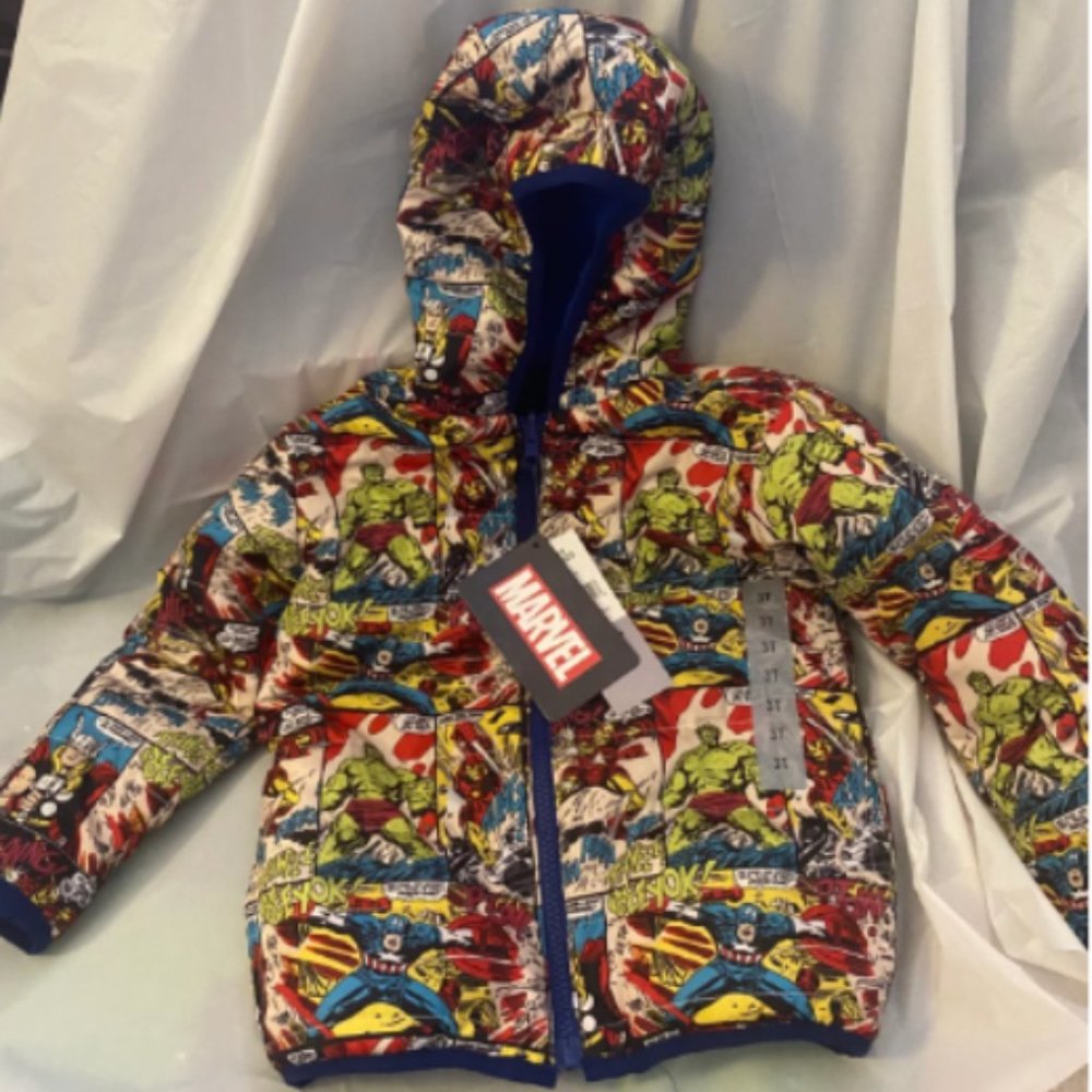Marvel boys reversable coat 3t
